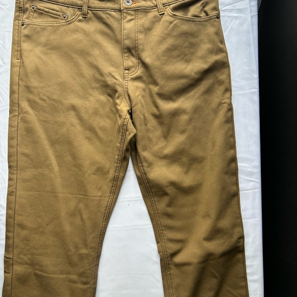 Weatherproof Vintage Fleece Lined Stretch Canvas Work Pant 38x30